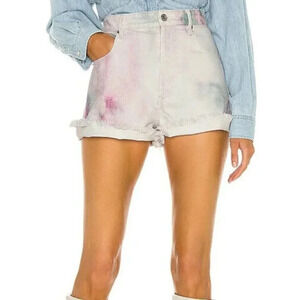 NWOT Isabel Marant Lesiab Tie-Dye Denim Shorts  Sz: 4